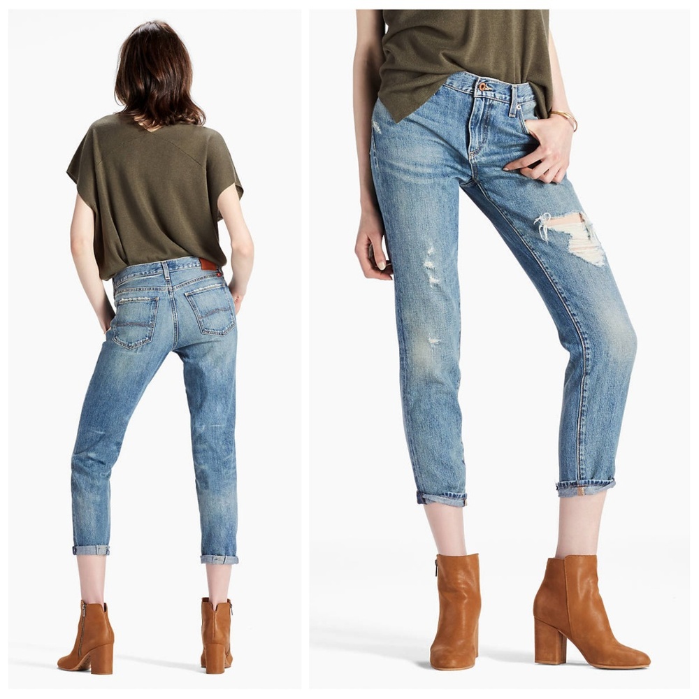 Lucky Brand Sienna Slim Boyfriend Blue Jeans